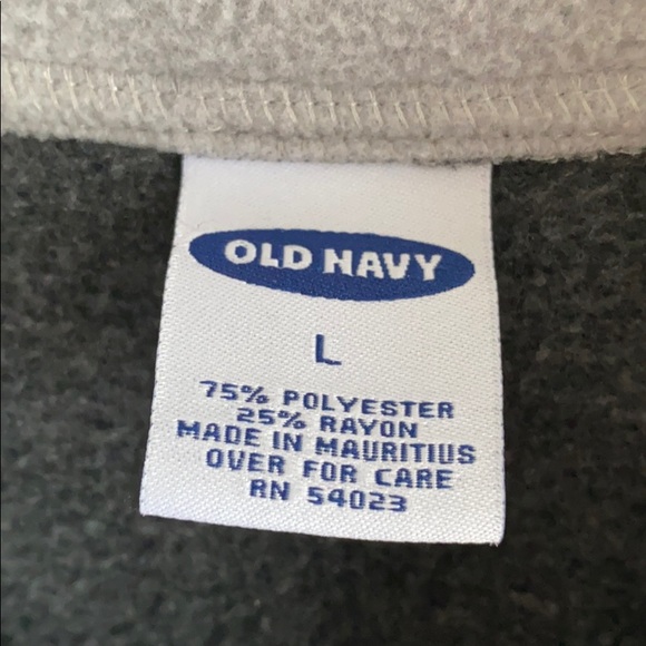 Vintage 90s Old Navy Half Zip Fleece Pockets - Picture 2 of 4